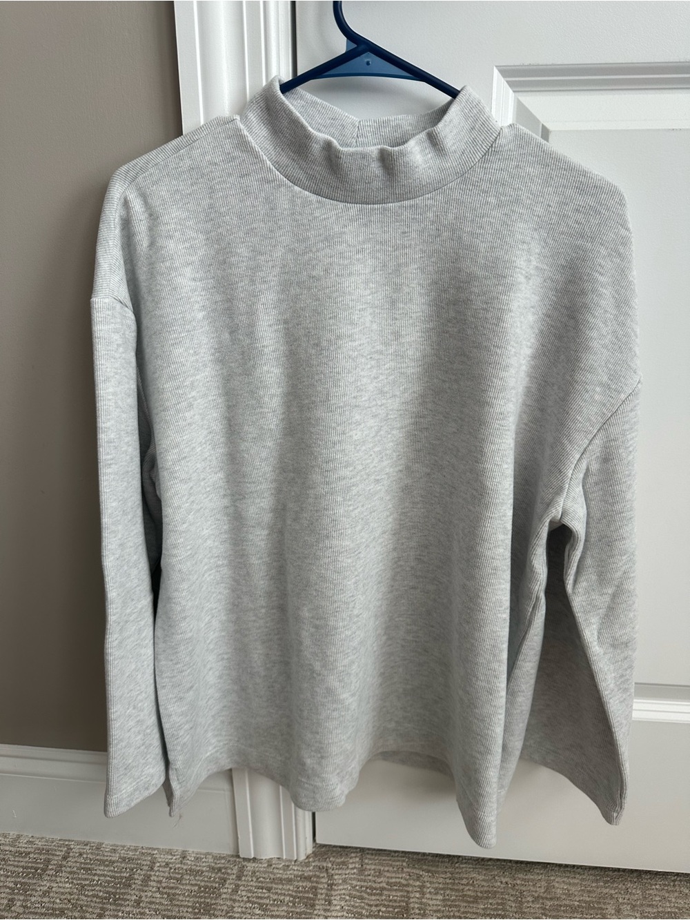 Old Navy Light Gray Mock Neck Sweater
